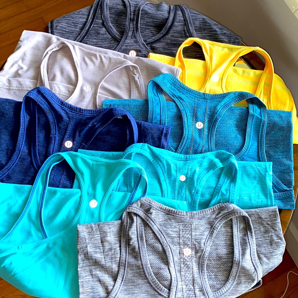Lululemon size 6 tanks - Eight (8) tanks sold